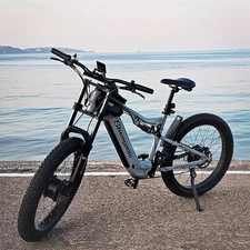 Off-Road Electric Bike 48V 17.5Ah Full Suspension Mountain E-Bike for Trekking