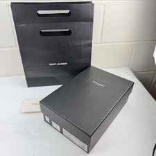Saint Laurent YSL Designer Empty Box Gift Shoe Box + Care Card+ Paper Bag 12x8x4