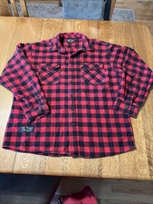 Vermont Flannel Co. Red Buffalo Plaid Cotton Shirt (Mens XX-Large) Made in USA