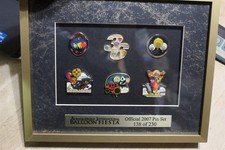 ALBUQUERQUE INTERNATIONAL BALLOON FIESTA 2007 PIN SET - #138 OR 230 FRAMED NICE 