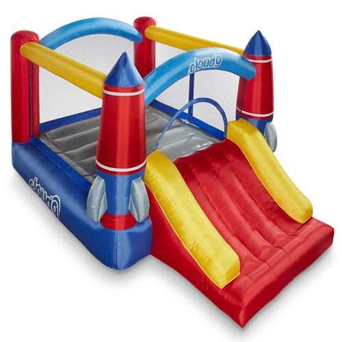 Rocket Bounce House with Slide and Blower Inflatable Bouncer with Bag - Picture 2 of 7