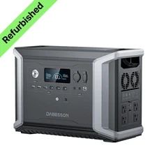 Dabbsson Portable Power Station 2330Wh 2200W Solar Generator for Outdoor Camping