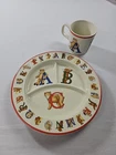 Vintage 1994 Alphabet Bears Tiffany & Co. Divided Plate And Mug Set