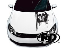 Universal Bloody Skull Truck Or Car Hood Decal Sk1418 20x32 In 9 Colors
