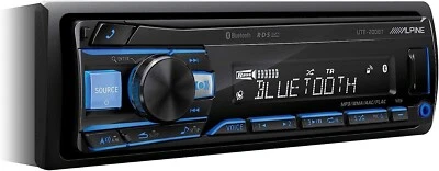 Car Radio ALPINE UTE-200BT 1 din pour Voiture Bluetooth 4x50W 2PreOut (2Volts) - Photo 1/4