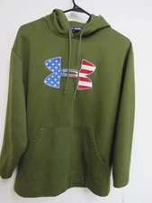 Under Armour Freedom Green Hooded Sweatshirt Hoodie Protect This House Medium