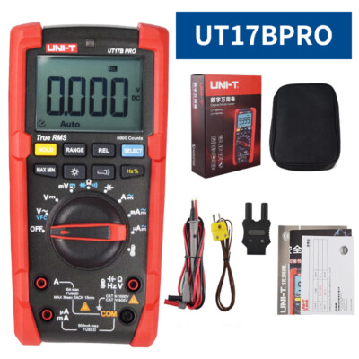 UNI-T True RMS Digital Multimeter AC DC Voltmeter Ammeter Temp VFC Cap Tester 