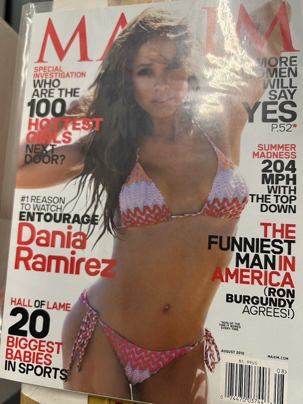 Maxim Magazine August 2010 Featuring Diana Ramirez, Ron Burgundy Interview 