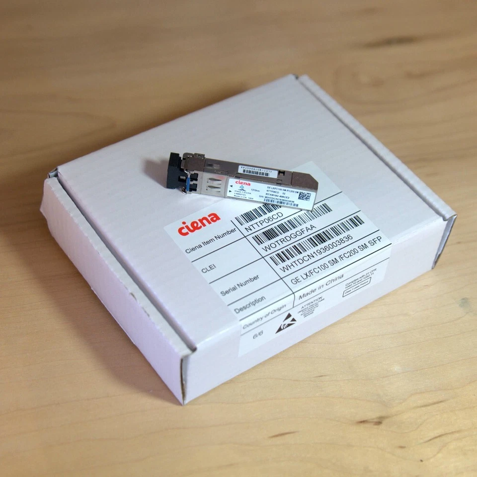 NEW Ciena Ge Lx/fc100 SM / Fc200 SM SFP Transceiver NTTP06CD - Image 2 of 3