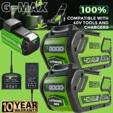 40V 8.0Ah 6.0Ah For Greenworks G-MAX Lithium Battery / Charger 29472 29462 29252