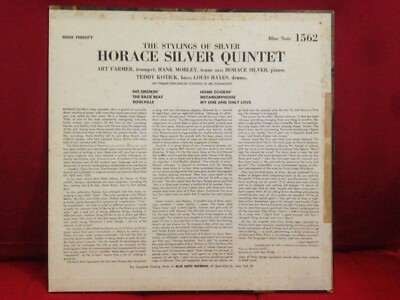 HORACE SILVER The Stylings of Silver Blue Note BLP 1562 MONO RVG