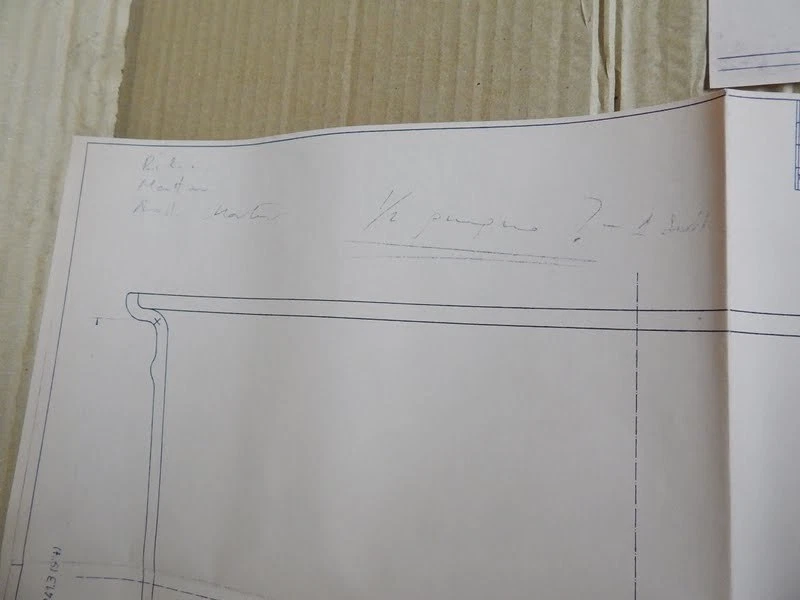 DOPPIO DISEGNO TECNICO STUDIO CERCHIONI MASERATI 3200 GT 1996 - Immagine 4 di 4