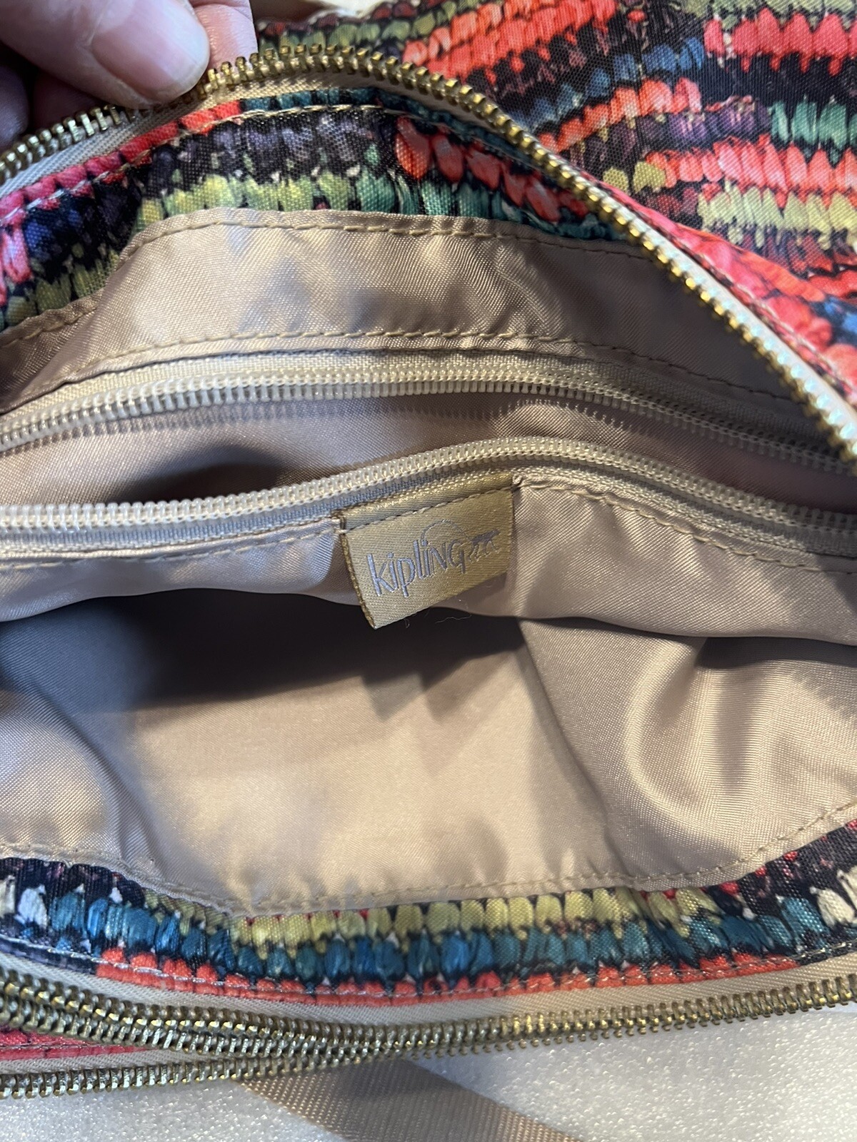 Kipling Multicolor 3 Compartment Crossbody Purse/… - image 4