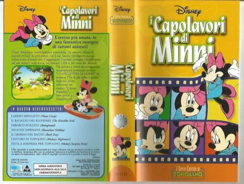 VHS-I MASTERPIECES OF MINNI-DISNEY-VP 1123-SEPTEMBER 2002 VIDEOTAPE - Picture 1 of 1