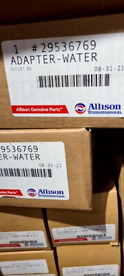 ALLISON genuine Water Adapter Part# 29536769