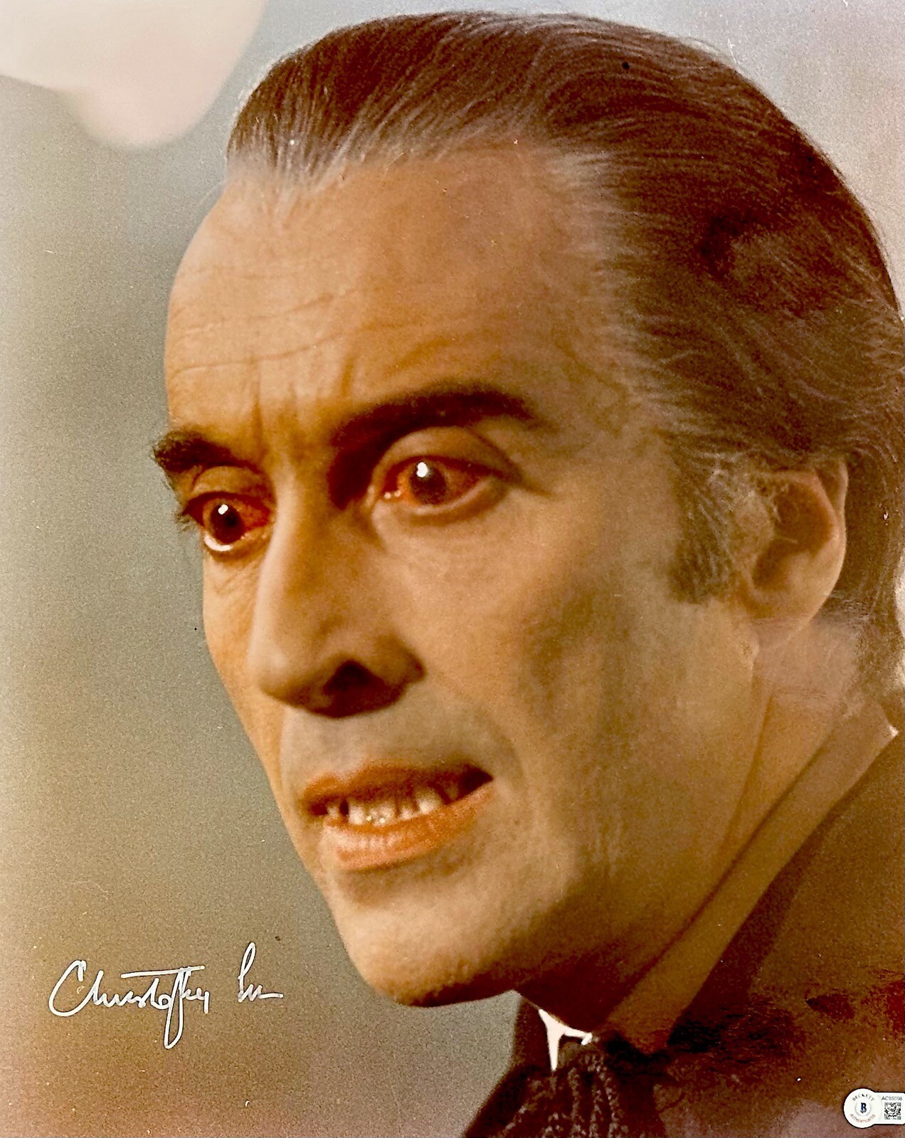 Christopher Lee Dracula Signed 16x20 Photo Auto 10 BECKETT (Grad Collection)