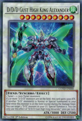 D/D/D Gust Hochkönig Alexander - YuGiOh - COTD - Unlimited Edition - Mint Karte!