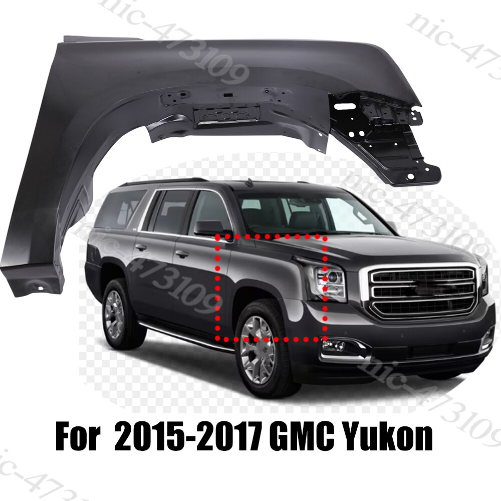Fender For 2015-2017 GMC Yukon 2021-2023 Yukon XL Black Front