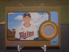 2022 Topps Heritage Gio Urshela Clubhouse Collection Relic Gold #d 61/99.