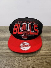 Chicago Bulls NBA Snapback Hat Cap Men's Windy City Black Red New Era 9Fifty NEW