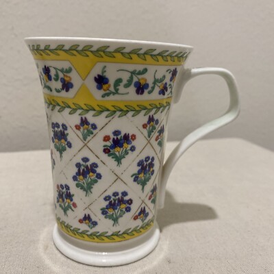 Dunoon CHINON Bone China Mug Cherry Denman Floral ''AS IS'' Made in England