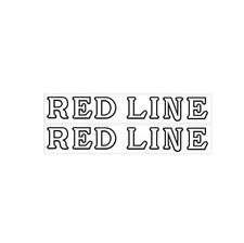 Redline chain stay / fork decals - early - white