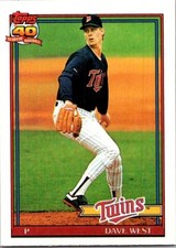 1991 Topps #578 Dave West
