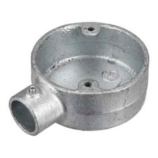 20mm End Box Conlok Galvanised Steel Conduit Boxes & Fittings ** Free P&P**