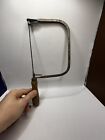 Vintage Wood Handle Coping Saw, Carpentry, Woodworking C. G. Stewart Sharp Blade