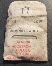 Bulova Accutron 30.0 Mm #317AW Arnored White