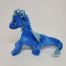 Aurora World Sparkle Tales Indigo Blue Dragon 12" Plush Stuffed Animal Toy EUC
