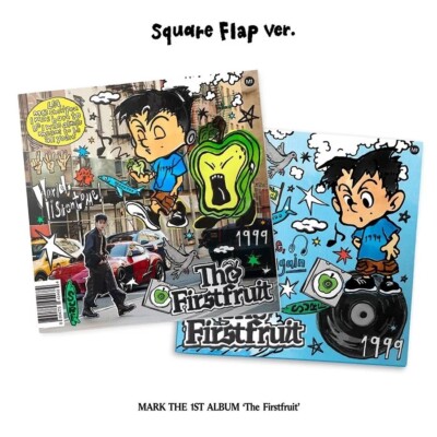 NCT MARK [THE FIRSTFRUIT] 1st Album SQUARE FLAP Ver/CD+Foto Buch+Karte+etc+GIFT