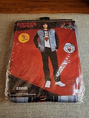  Disguise Eddie, Official Adult Stranger Things Halloween  Costume Jacket, As Shown, Men's Size Medium (38-40) : Toys & Games