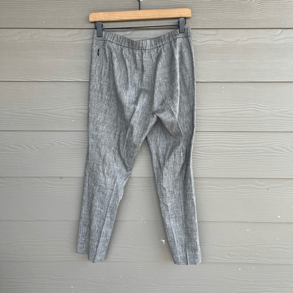 Theory Crunch Linen Basic Pull-On Pant - image 7