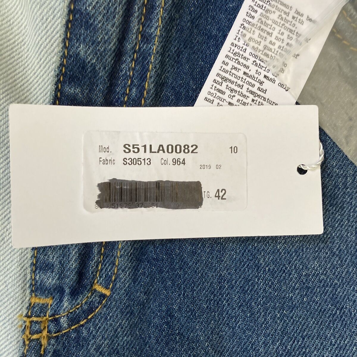 Maison Margiela Side-Belt Two Tone Jeans Size 42 Italian Maison Margiela Side-Belt Two Tone Jeans Size 42 Italian