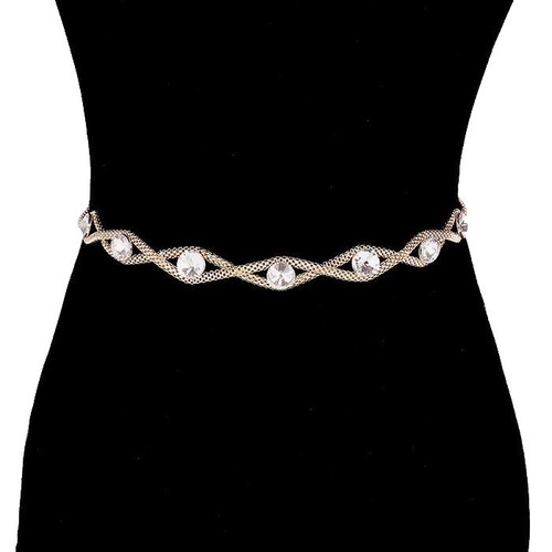 Chanel Spring 2008 Black Leather Gold Chain Accent Belt – Size 90/36 Chanel Spring 2008 Black Leather Gold Chain Accent Belt  main image 3