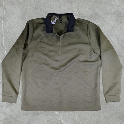 Adidas 1/4 Zip Pullover Golf Sweatshirt Men's XL Olive Strata HZ0424