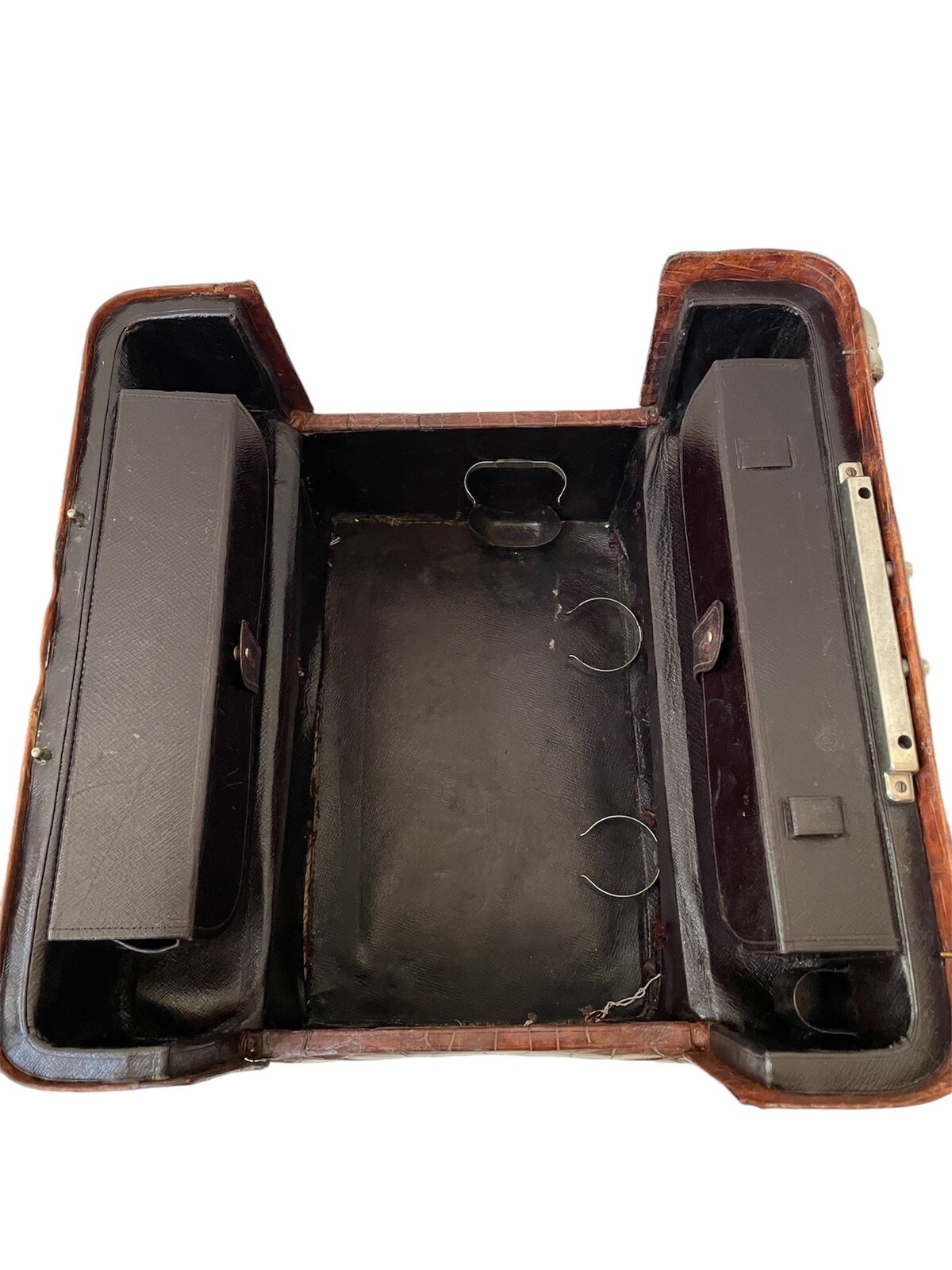 Antique Alligator Crocodile Storage Luggage Suitcase … - Gem
