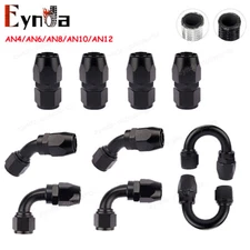 10PC 4AN 6AN 8AN 10AN 12AN CPE Swivel Fuel Oil Gas Hose End Fitting Adapter Kit