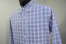 J.CREW Dress Shirt Flex Washed Plaid Classic Fit Stretch Long Sleeve Mens Medium