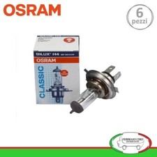 6 Lampadine H4 Osram BILUX 12V 60/55W P43t - 64193CLC