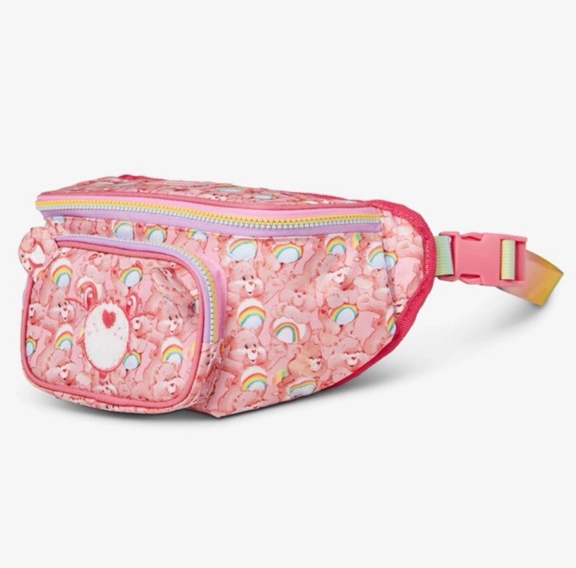 Care Bears 3 Can Cooler Bag Igloo Insulated Fanny Pack Cheer Bear NWT