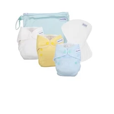 Unique Newborn AIO Cloth Diapers With Waterproof Soft Cover!