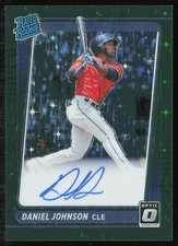 2021 Donruss Optic #RRS-DJ Daniel Johnson Rated Rookies Green Stars /75 AU,SN,RC