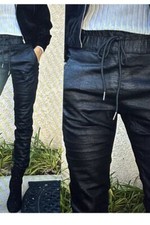 Pantalones Joggers Flog Colección Limitada Bevy Shely Negro Patrón Serpiente Mujer Talla 2