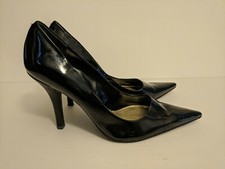 Nine West Heels womens shoe black dress shoes size 8 1/2