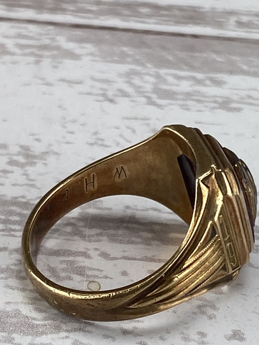 Vintage 10k Gold Lower Merion High School 1962 Balfour Mens Vintage 10k Gold Lower Merion High School 1962 Balfour Mens