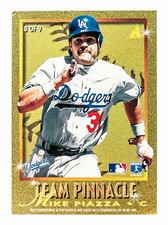 Mike Piazza / Ivan Rodriguez #8 (1996 Pinnacle) Team Pinnacle, LA Dodgers , HOF