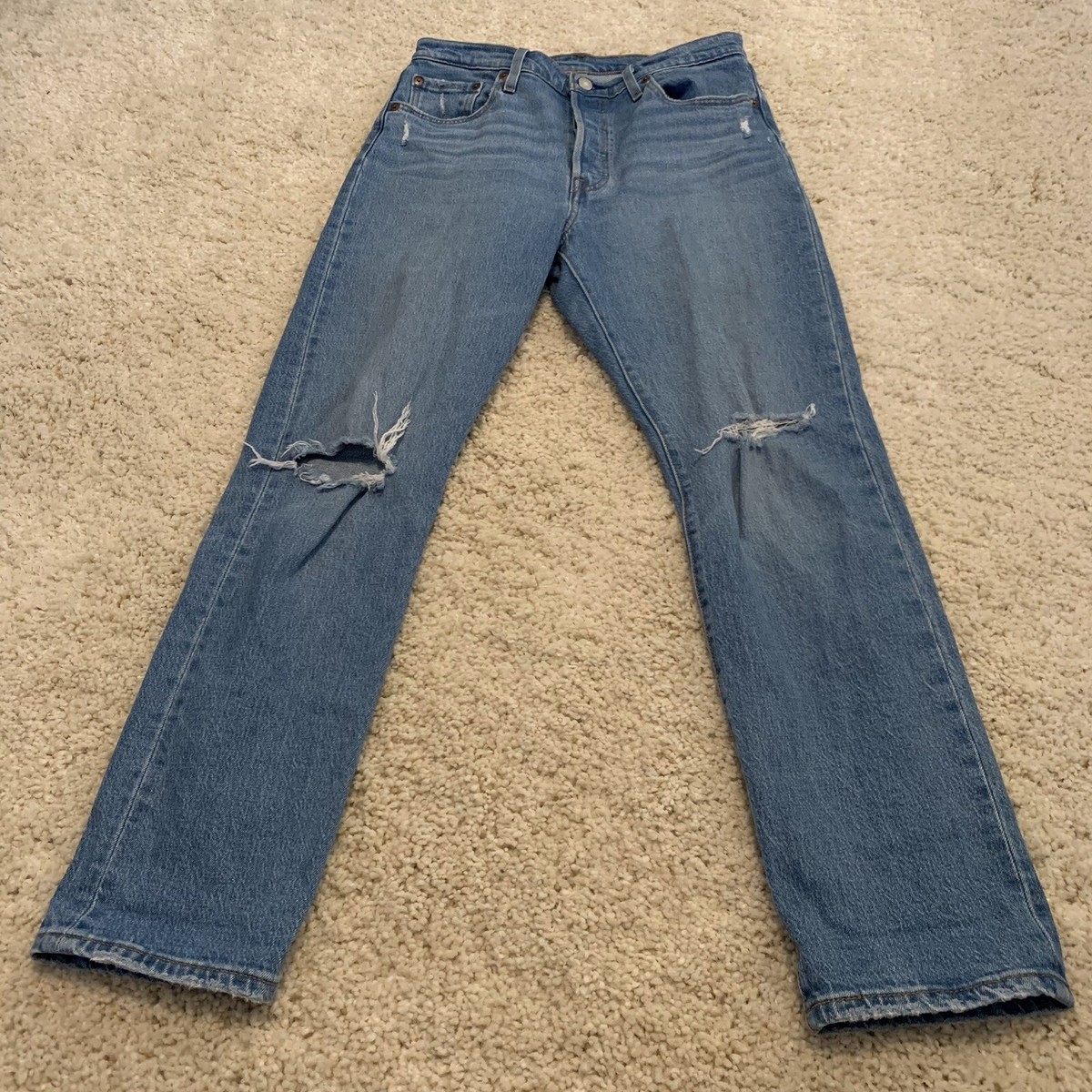 Levis 501 Jeans Womens 29x30 (30x30 actual) Original Fit Button