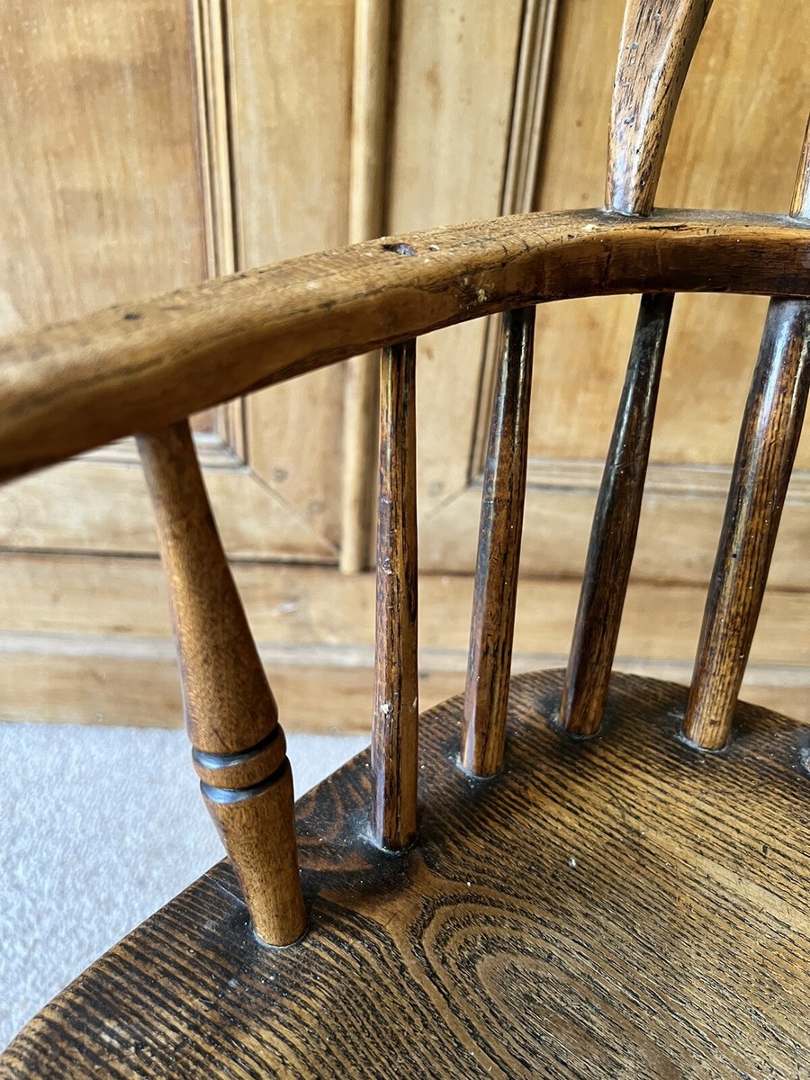 Antique Childs Stick Back Windsor Chair - 19thC - Ash & Oak